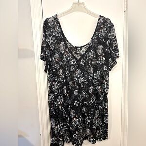 Torrid Sheer Floral Tunic